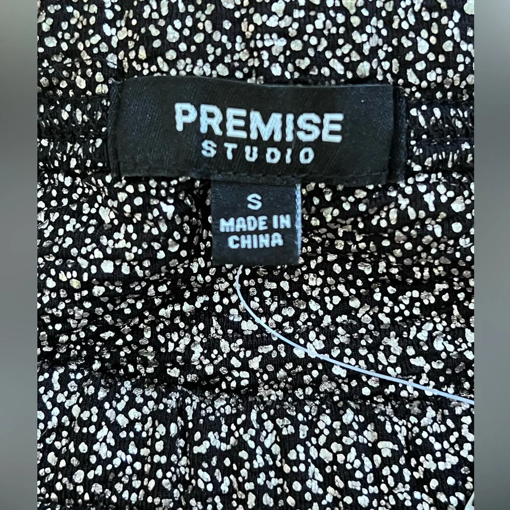 NWT Premise Studio Pull-on Black/Bronze Pencil Skirt-Size S